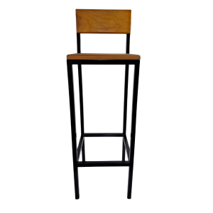 BANCO DE FERRO ACENTO EM MADEIRA